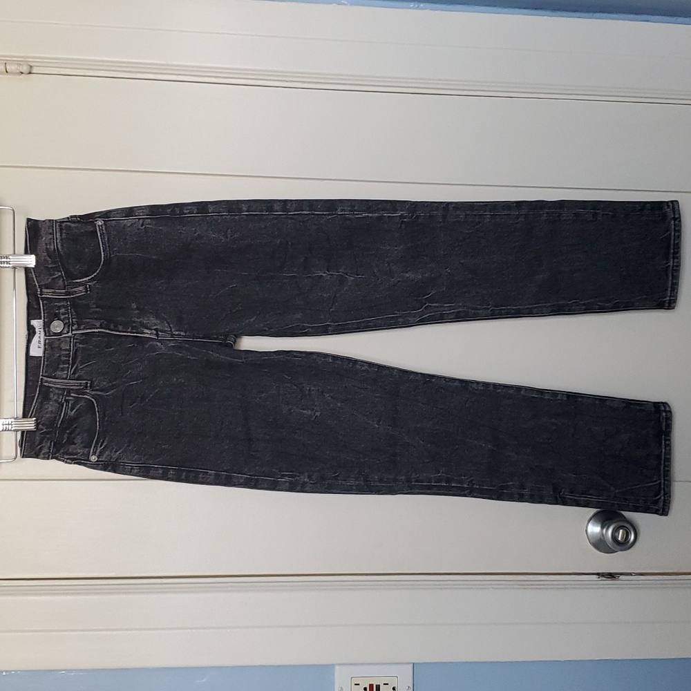 Frame Le High Straight Jeans Black Size 24
